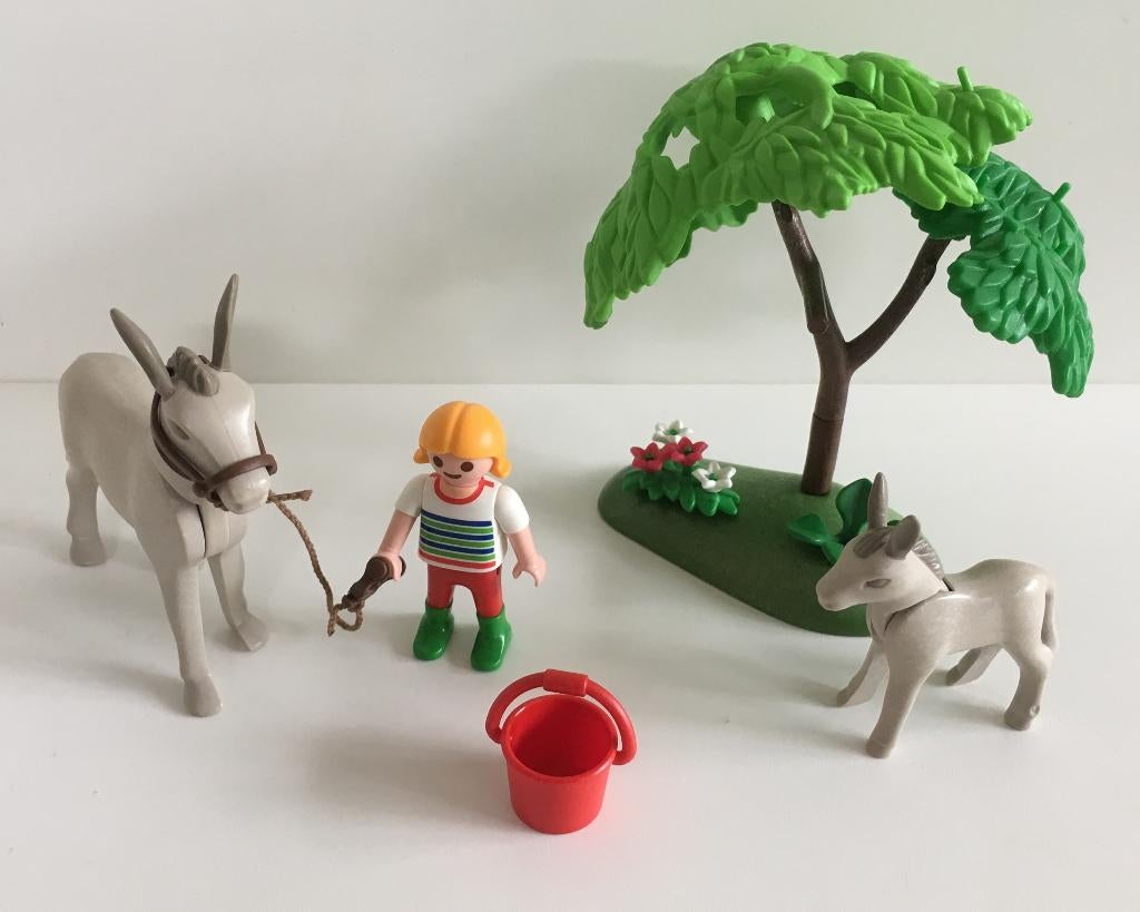 Playmobil 4187, Ezel met veulen., Ophalen of Verzenden, Gebruikt