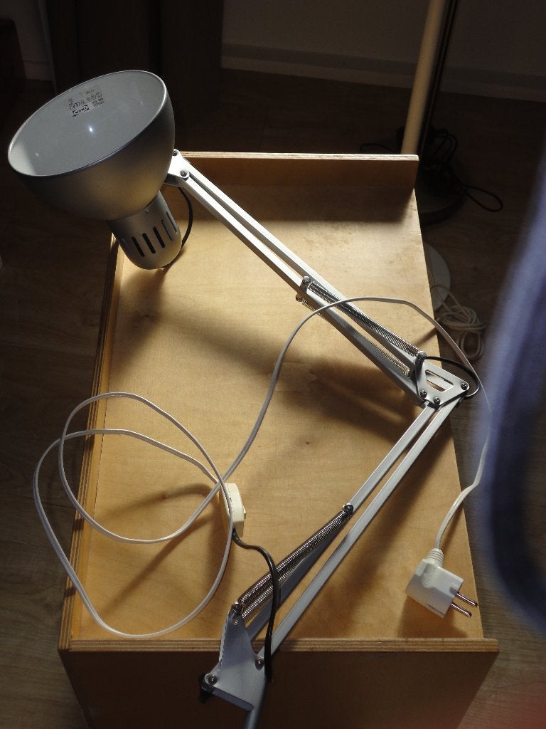 tafellamp, Ophalen, Bureaulamp, Gebruikt, Wit