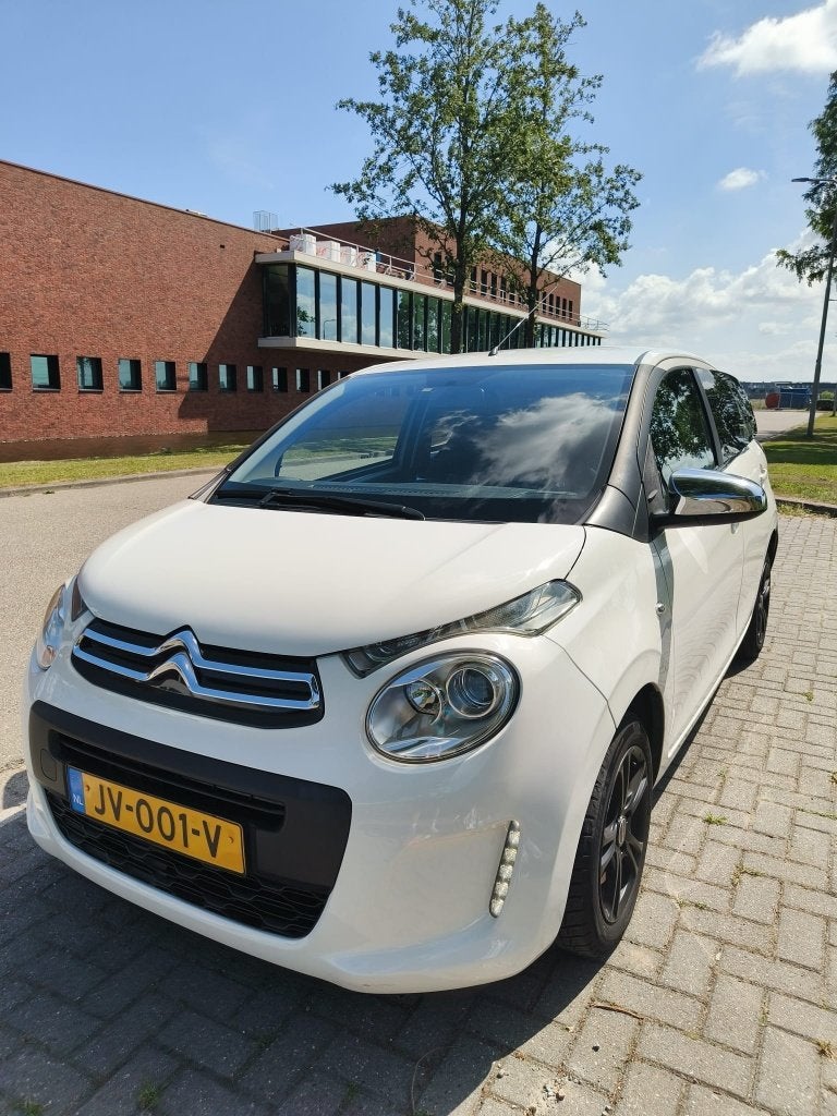 Citroën C1 1.0 VTi Airscape 68PK S&S 5D 2016 Wit, Auto's, Citroën, Voorwielaandrijving, USB, Zwart, 4 stoelen