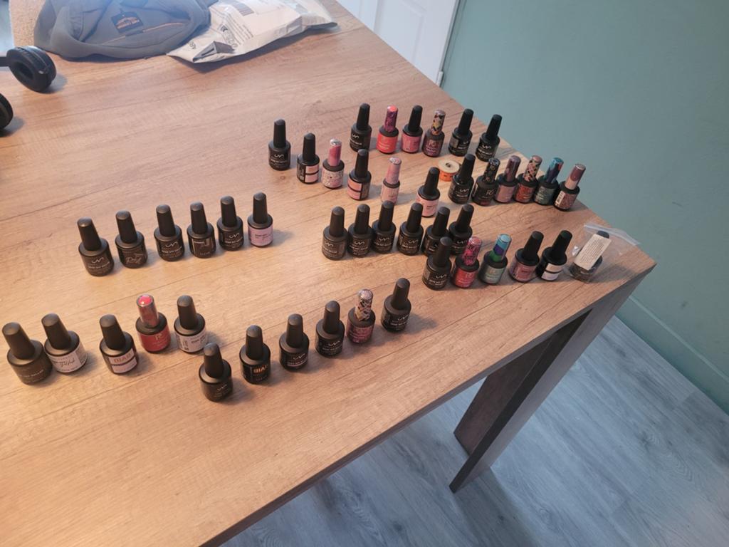 Grote collectie gellak nagellak (Nagelfabriek, Pink Gellac), Ophalen of Verzenden, Zo goed als nieuw, Overige typen