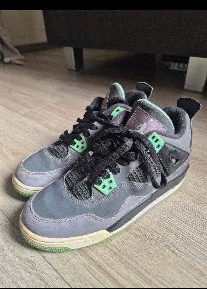 Jordan 4 Retro 'Neon 95' - Maat 37, Overige kleuren, Ophalen of Verzenden, Sneakers of Gympen, Gedragen
