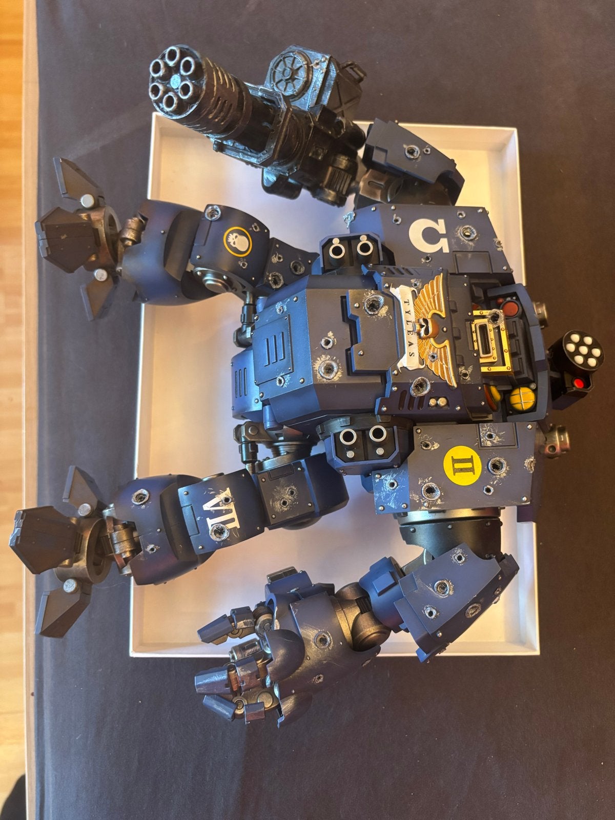 Joytoy Redemptor Dreadnought Custom met 3D-geprinte Minigun, Ophalen of Verzenden, Zo goed als nieuw