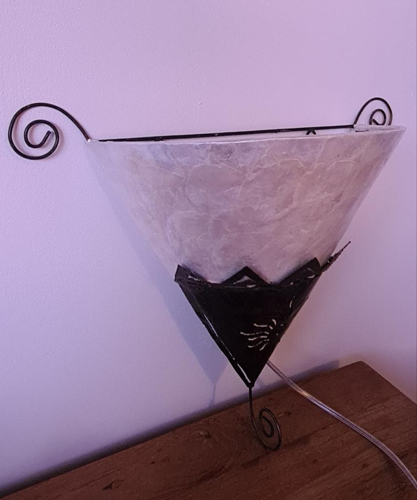 Wandlamp, Huis en Inrichting, Lampen | Wandlampen, Ophalen of Verzenden, Zo goed als nieuw, Metaal