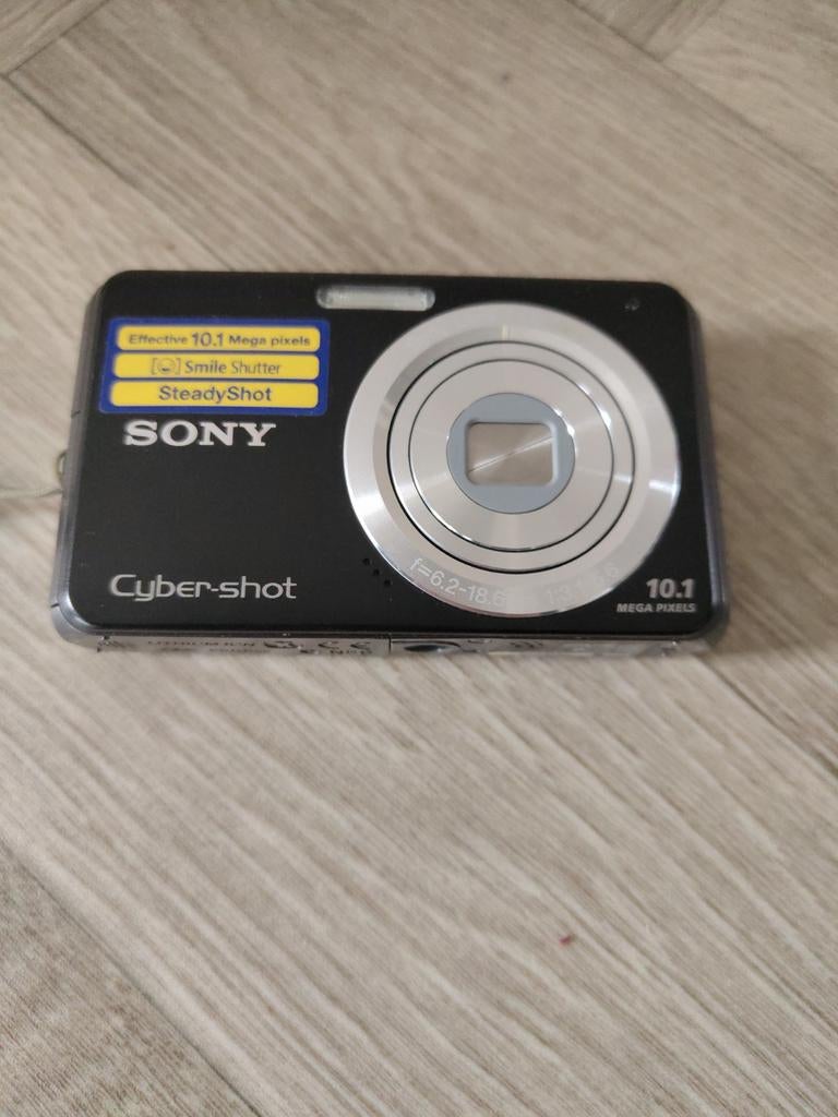 Sony Cybershot DSC-W180 compact camera zwart, Gebruikt, Compact, 10 Megapixel, Ophalen of Verzenden