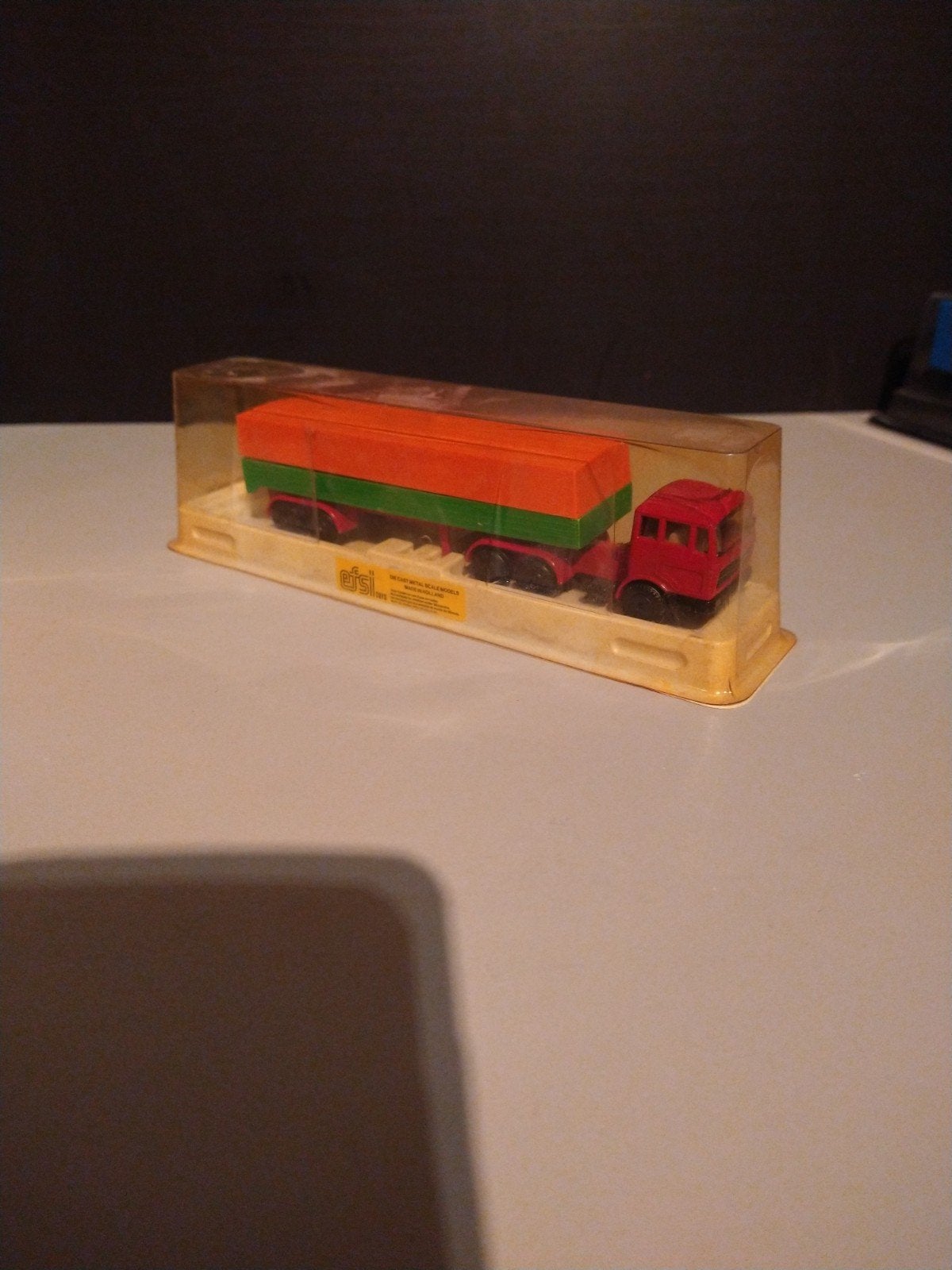 Efsi Toys Mercedes Benz Vrachtwagen met Oplegger Nieuw, Hobby en Vrije tijd, Modelauto's | 1:87, Ophalen of Verzenden, Nieuw