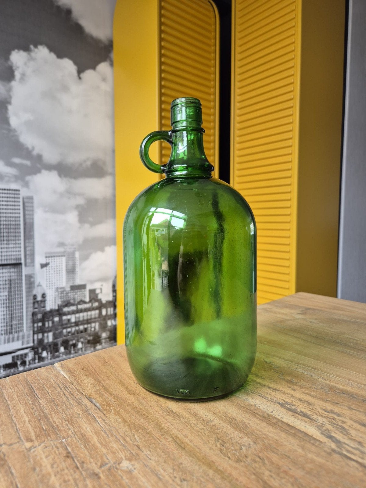 Groen glazen fles, Ophalen of Verzenden
