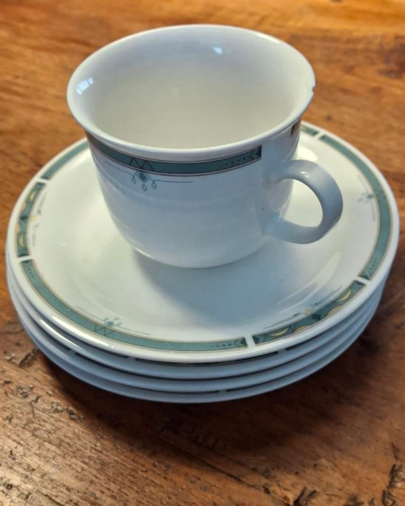 Burlington Fine Porcelain China kop en schotels, Ophalen of Verzenden