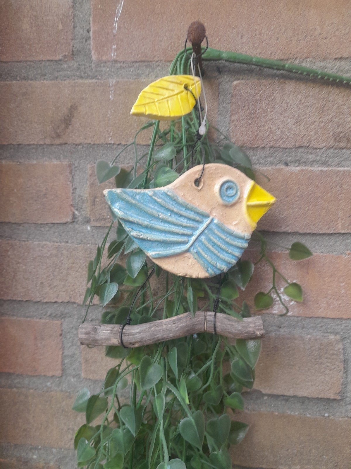 tuinhanger vogeltje snits keramiek, Ophalen of Verzenden, Nieuw