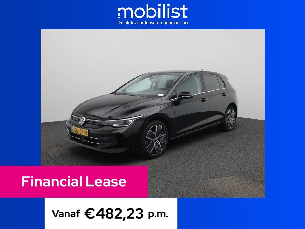 Volkswagen Golf 1.5 eHybrid Style Edition 204 PK| (bj 2025), 4 cilinders, Zwart, Bedrijf, 1700 kg