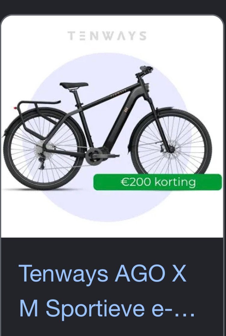 Tenways AGO T - Batterij (NIEUW), Fietsen en Brommers, Ophalen of Verzenden, Nieuw