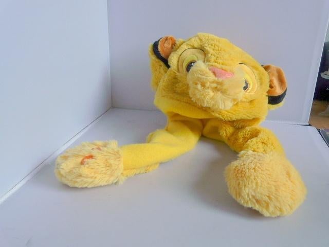 Disneyland Parijs # Simba opzethoofd., Ophalen of Verzenden, Leeuwenkoning of Jungle Boek, Zo goed als nieuw, Kleding of Textiel