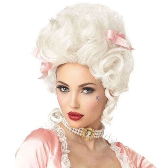 Luxe pruik witblond Marie Antoinette, Verzenden, Nieuw, Pruik of Haarverlenging
