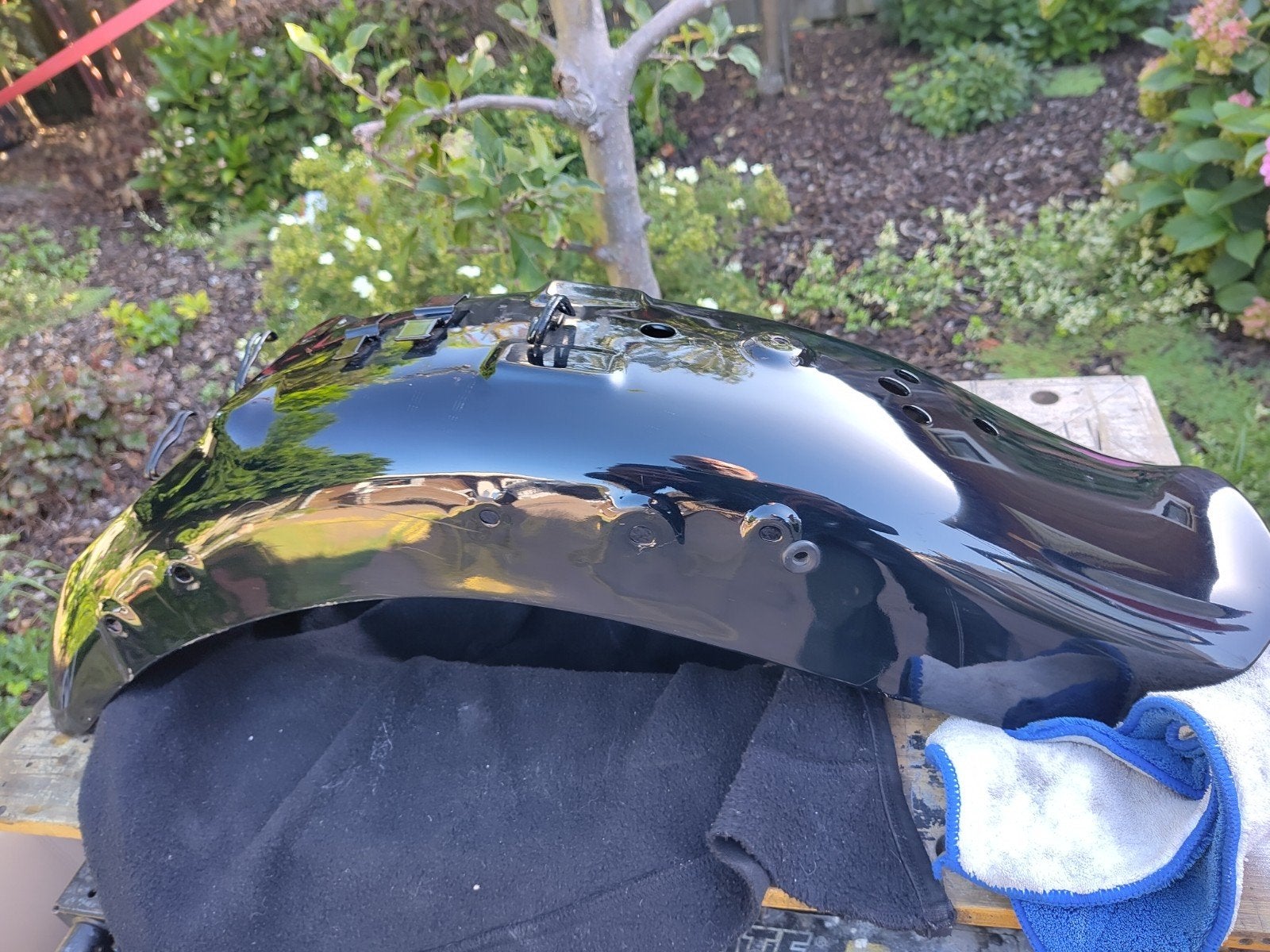 Suzuki Intruder vs 1400 cc achterspatbord zwart., Motoren, Ophalen of Verzenden