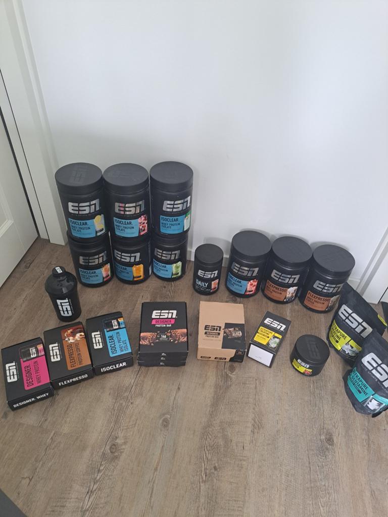 Groot ESN Supplementen Pakket - Proteïne, Creatine, etc., Sport en Fitness, Gezondheidsproducten en Wellness, Ophalen of Verzenden