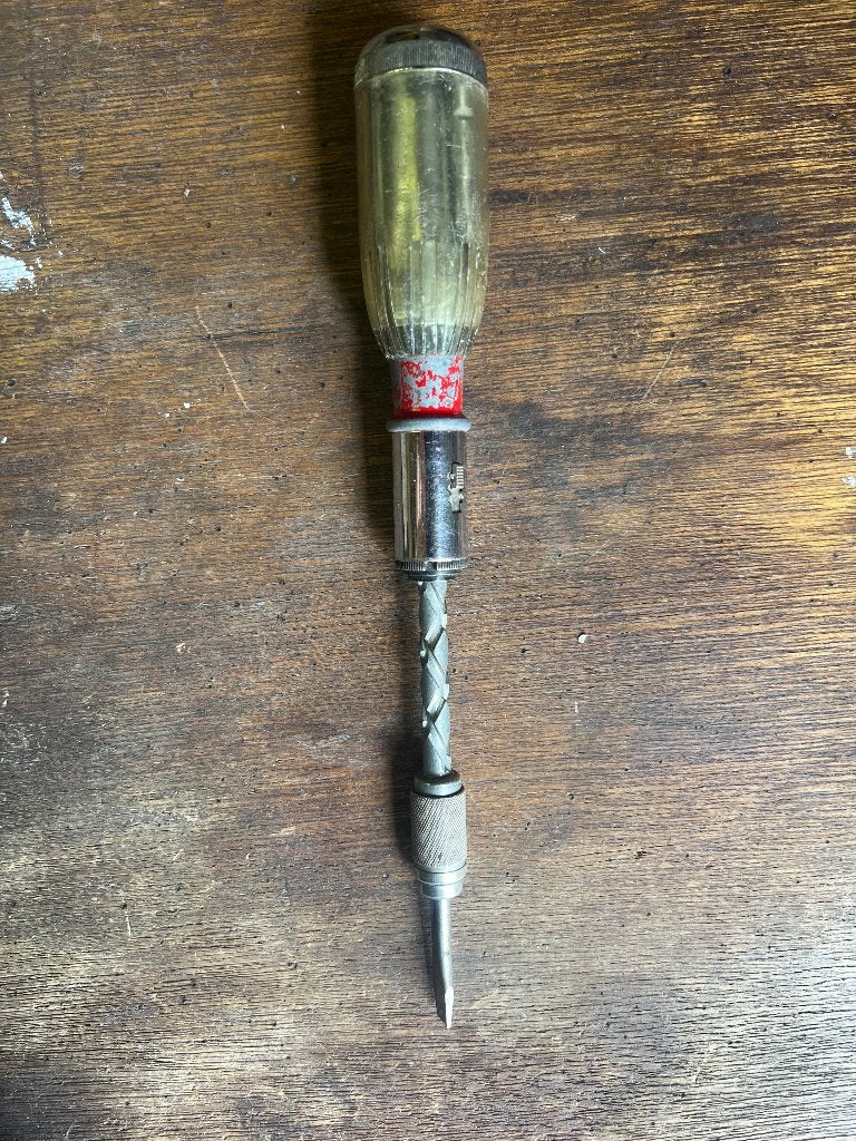 Vintage Stanley Yankee Handyman pompschroevendraaier No 233H, Ophalen of Verzenden, Gebruikt, Schroevendraaier, Stanley