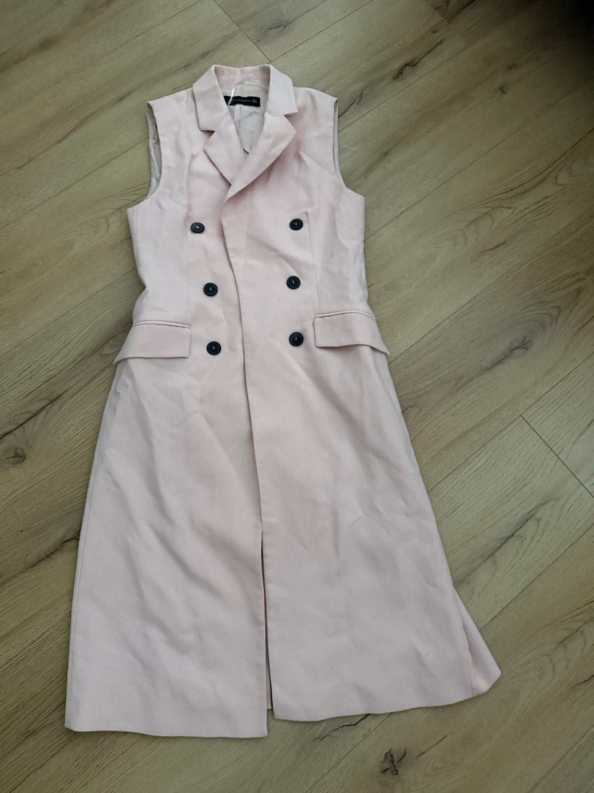 Zara Woman Roze Mouwloze Blazer/Gilet Maat S, Ophalen of Verzenden, Zo goed als nieuw, Jasje, Roze