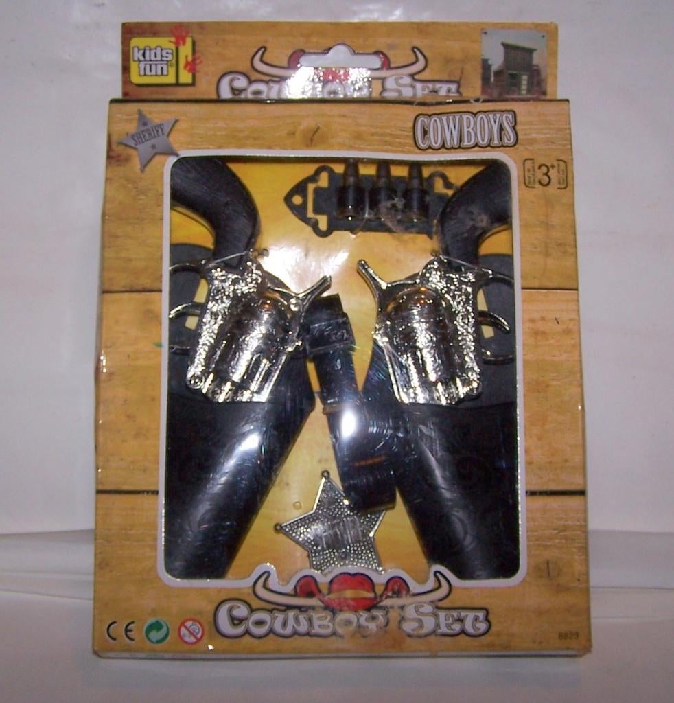 Cowboy speelset met 2 speelgoedrevolvers. Nieuw/ovp., Ophalen of Verzenden, Nieuw