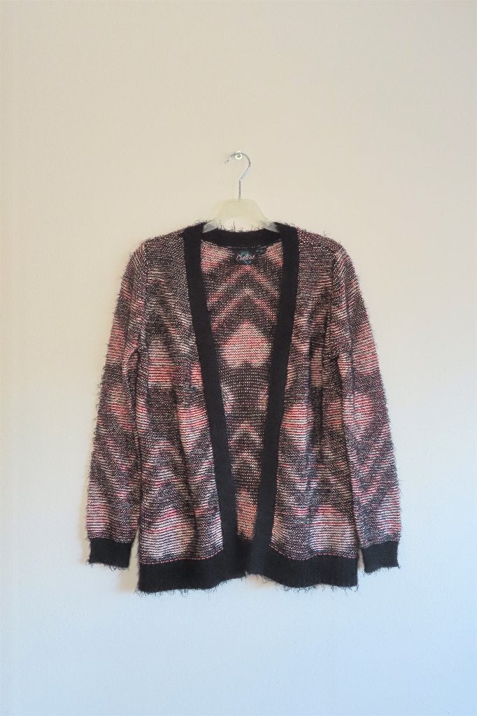 Vest Zwart Roze Grafisch hartjespatroon Coolcat mt XS (3527), Kleding | Dames, Zwart, Ophalen of Verzenden, Zo goed als nieuw