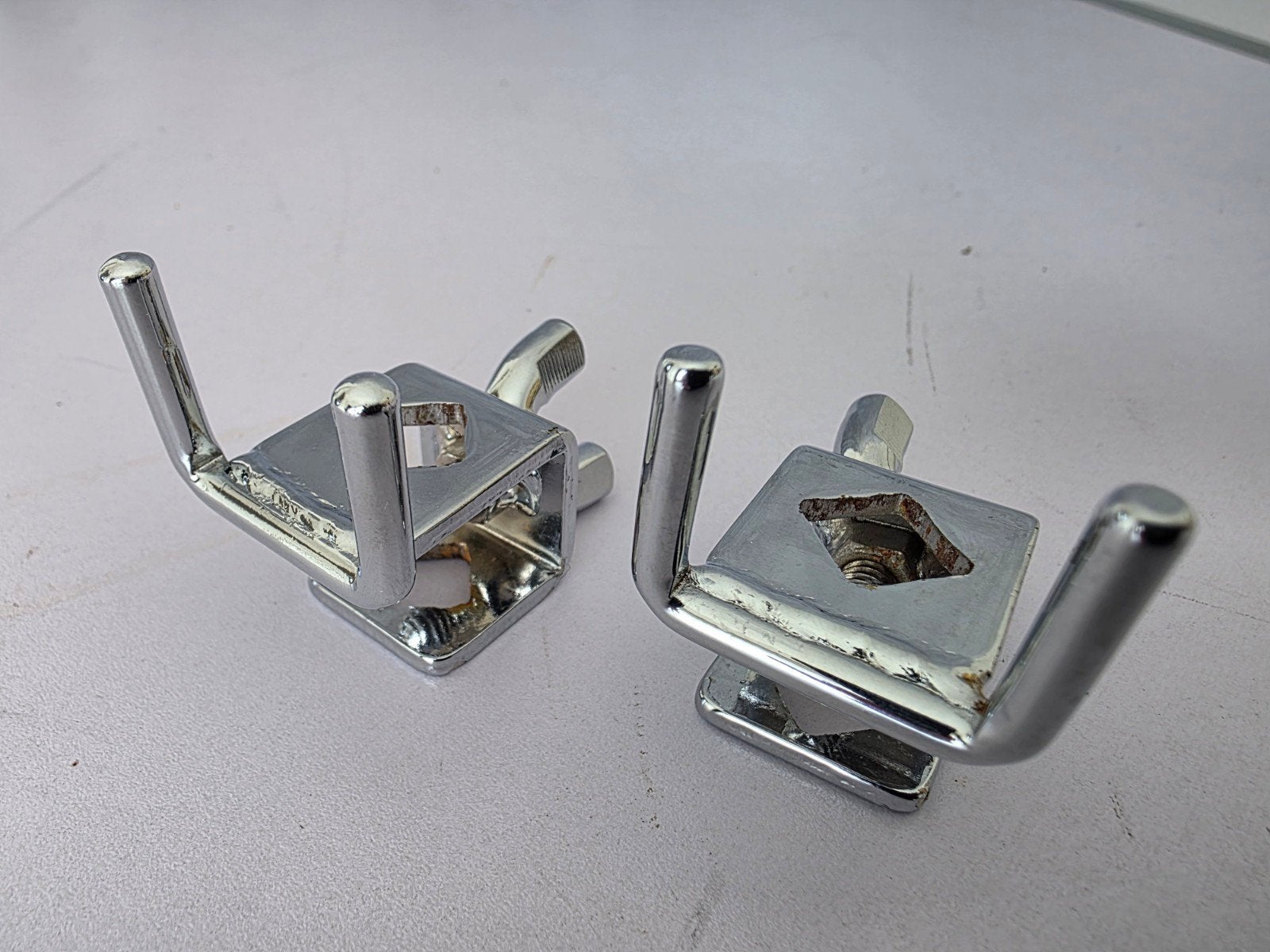 Set van 2 klemmen voor woodblock, rhythm block., Ophalen of Verzenden, Zo goed als nieuw, Overige soorten