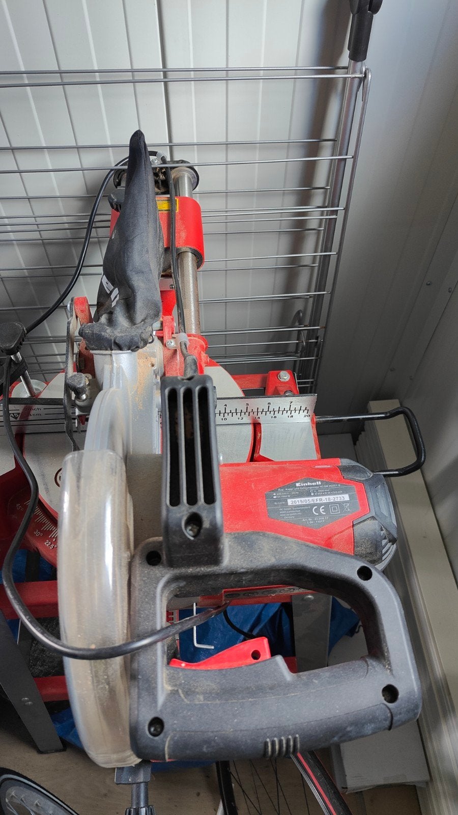 Einhell Radiaal Afkort-/Verstekzaag met laser - Goede staat, Doe-het-zelf en Verbouw, Ophalen