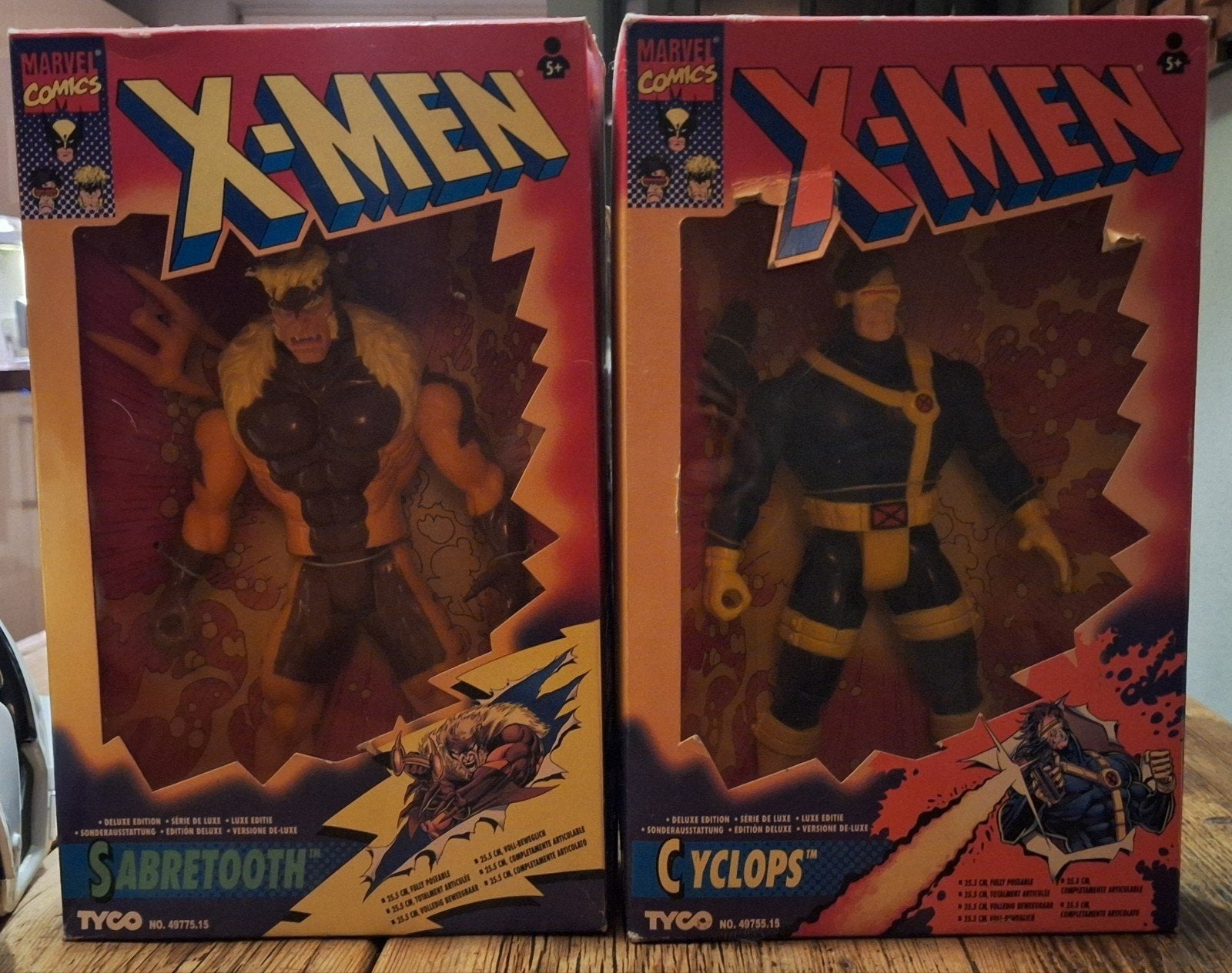 X-Men Actiefiguren: Sabretooth & Cyclops (Tyco), Ophalen of Verzenden, Nieuw