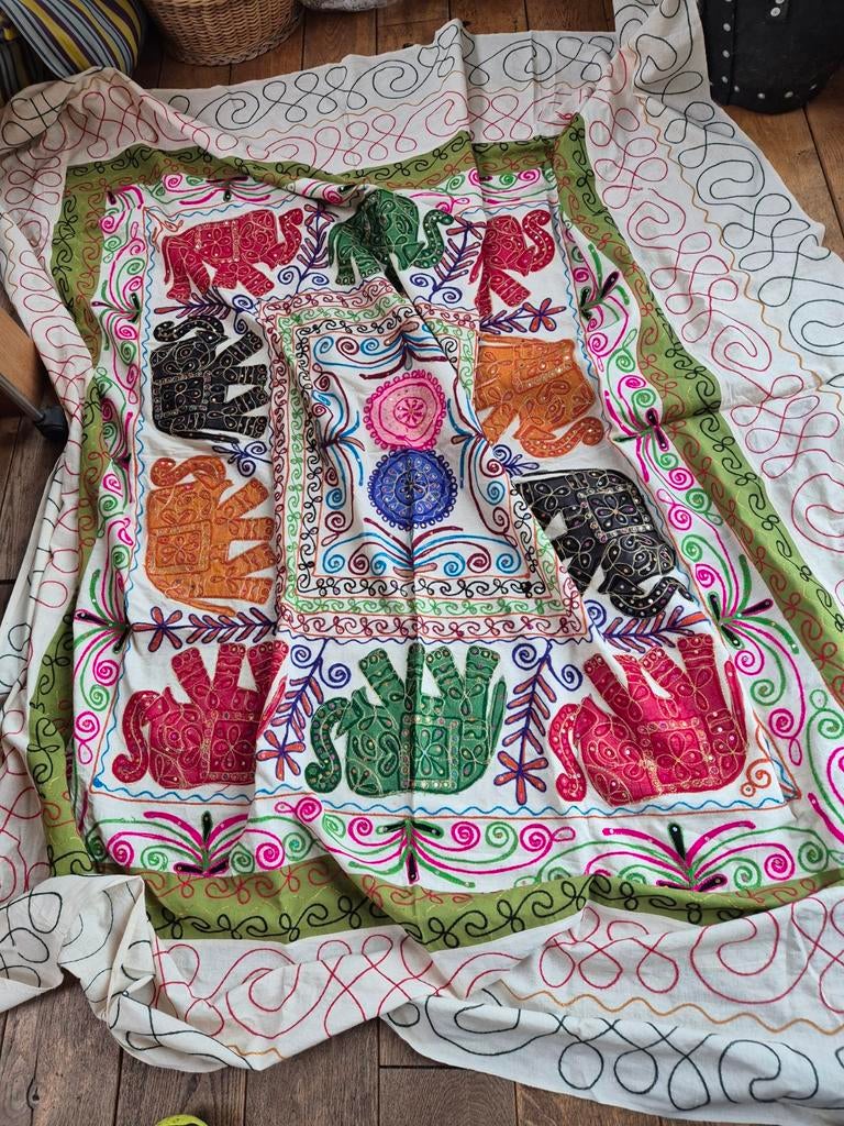 Afrikaanse sprei, Ophalen, 180 cm, Stof, Nieuw