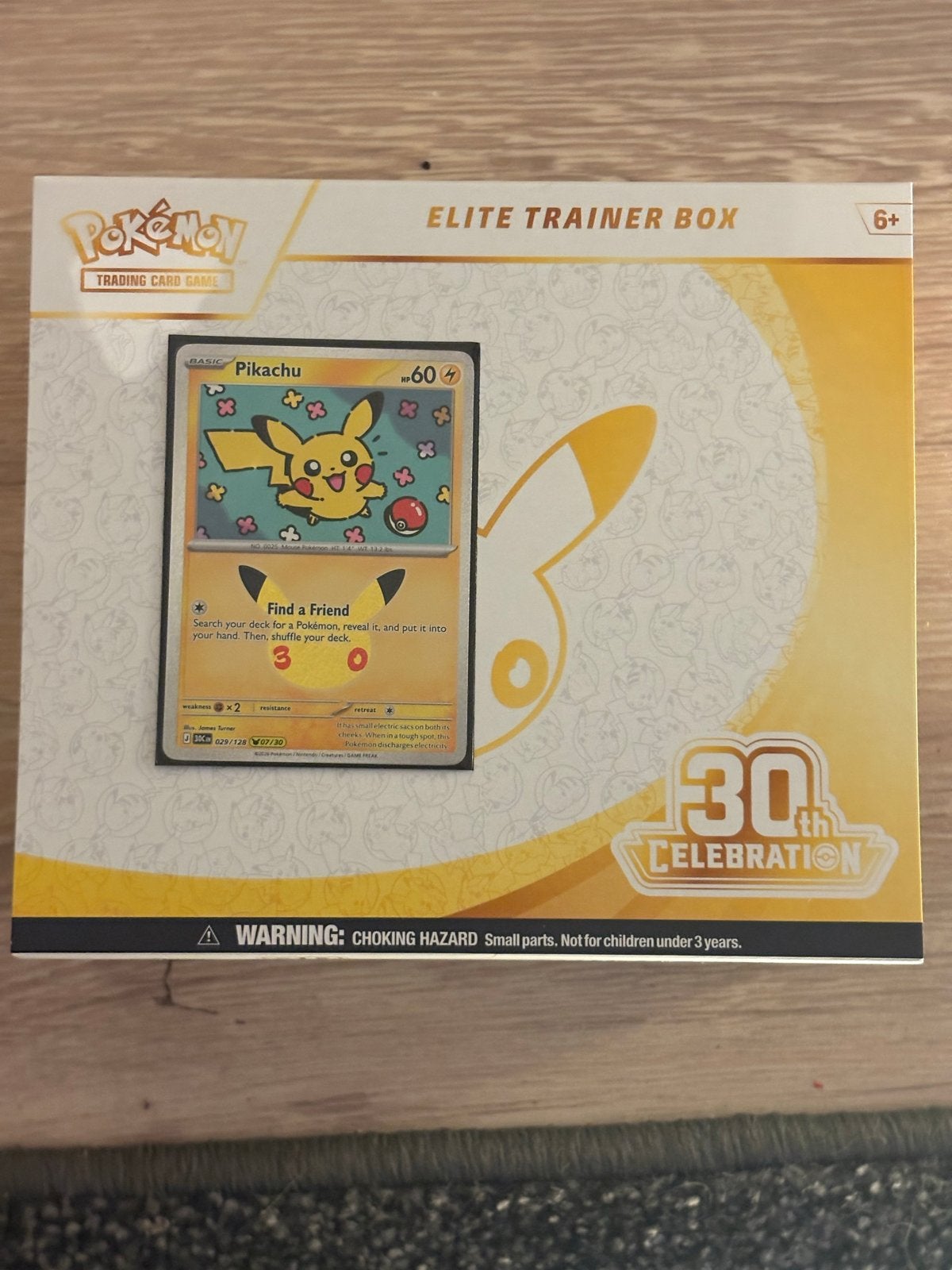 30th celebration pokemon pickachu nr 7, Ophalen of Verzenden, Nieuw, Overige typen