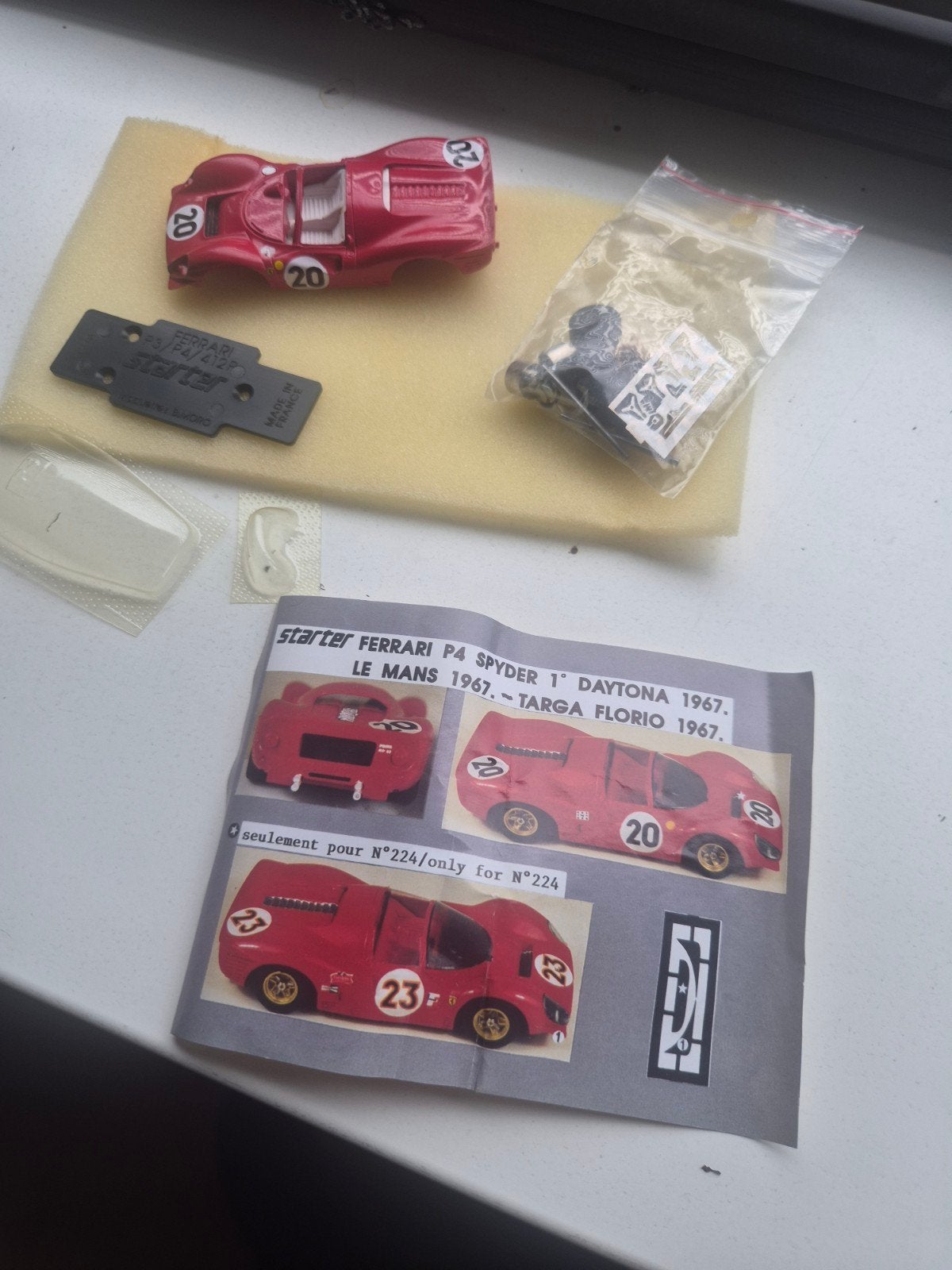 Starter Ferrari P4 Spyder 1967 Le Mans modelauto, Ophalen of Verzenden