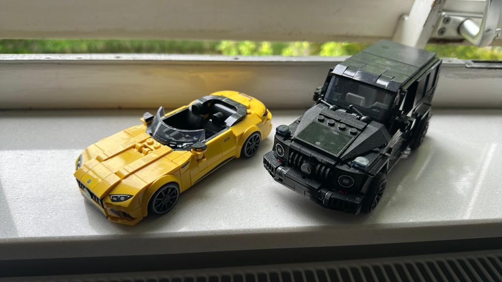 Mercedes G63 en SL63 lego incl doos en instructie, Ophalen, Compleet, Lego, Speed Champions