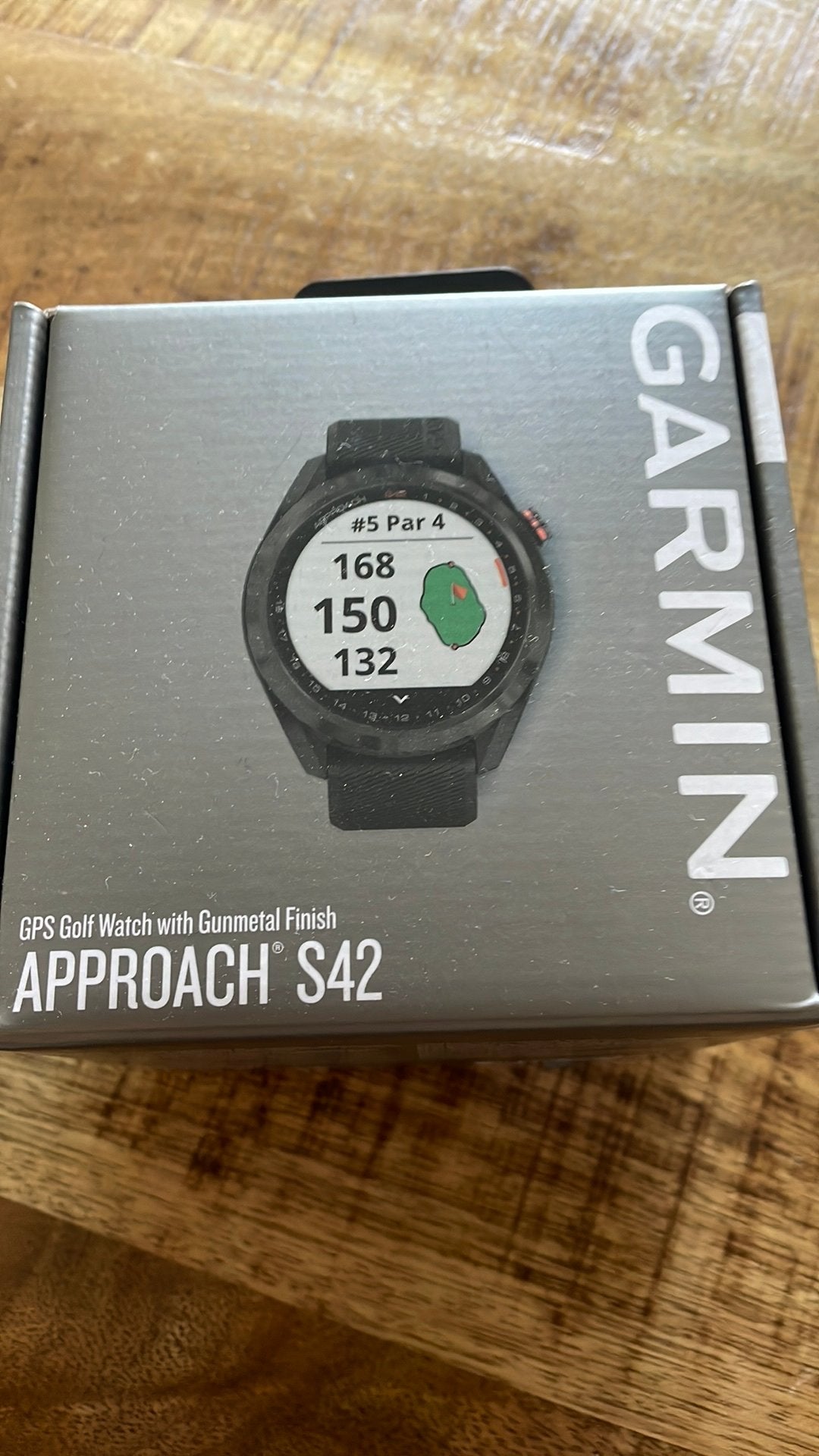 Golf horloge Garmin S42, Ophalen of Verzenden, Zo goed als nieuw, Zwart, Android