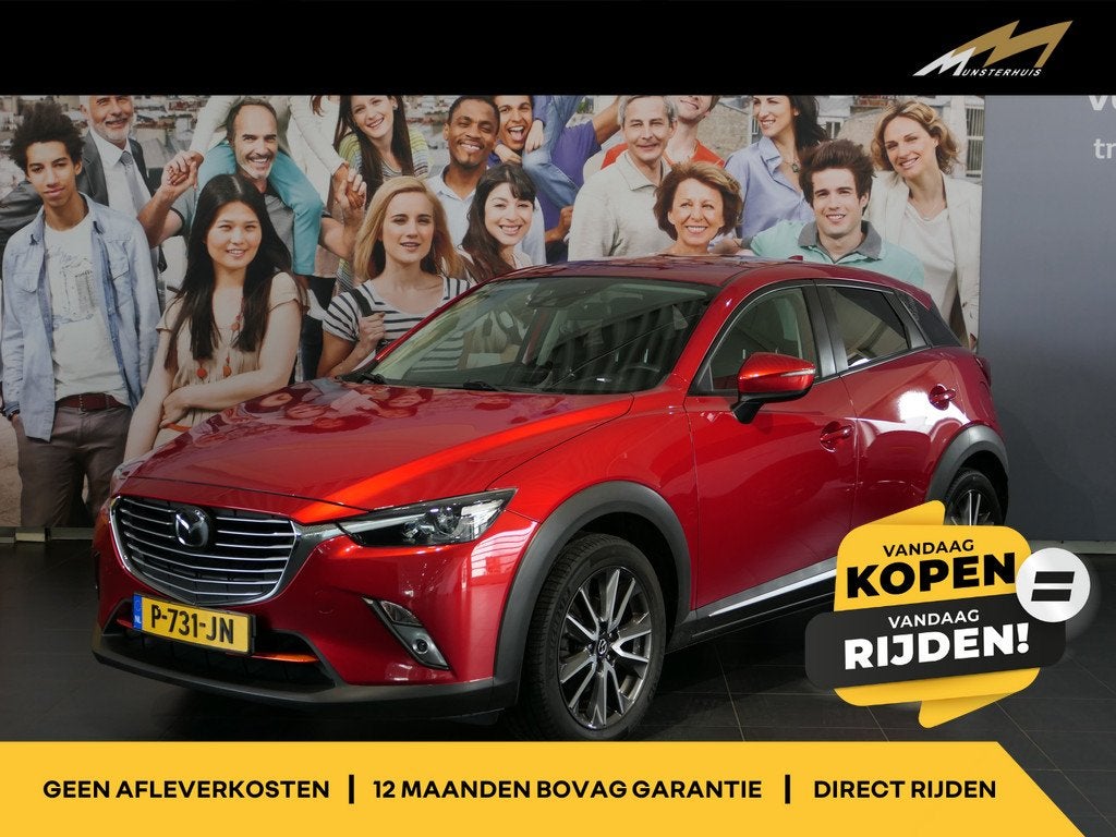 Mazda CX-3 2.0 SkyActiv-G 150 GT-M 4WD - Trekhaak - Head-up, Keurmerk '100% Onderhouden', 1998 cc, Gebruikt, 4 cilinders