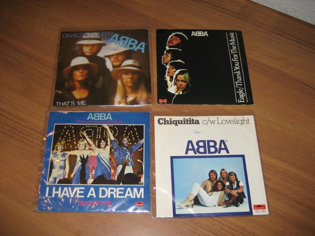 Abba singles 8x, Cd's en Dvd's, Vinyl Singles, Ophalen of Verzenden, Gebruikt, Pop