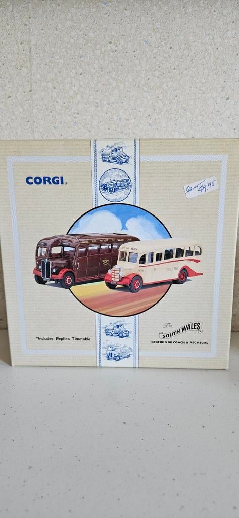 Corgi South Wales Bedford Coach & AEC Regal modelbussen, Hobby en Vrije tijd, Modelauto's | 1:50, Ophalen of Verzenden, Nieuw
