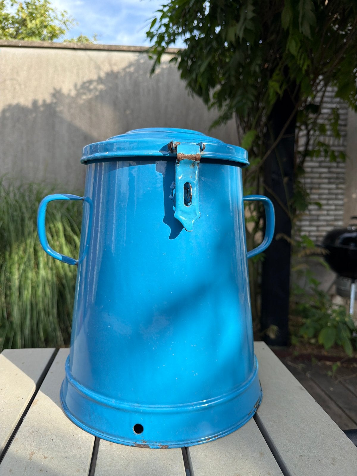 Vintage emaille vetpot - Uitstekende staat, Ophalen