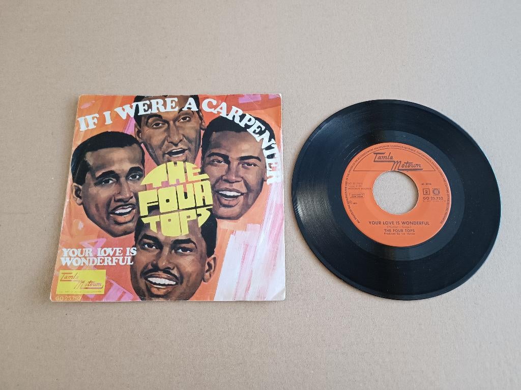 Single: The Four Tops - If I Where A Carpenter (1968), Cd's en Dvd's, Vinyl Singles, Gebruikt, Pop, 7 inch, Verzenden