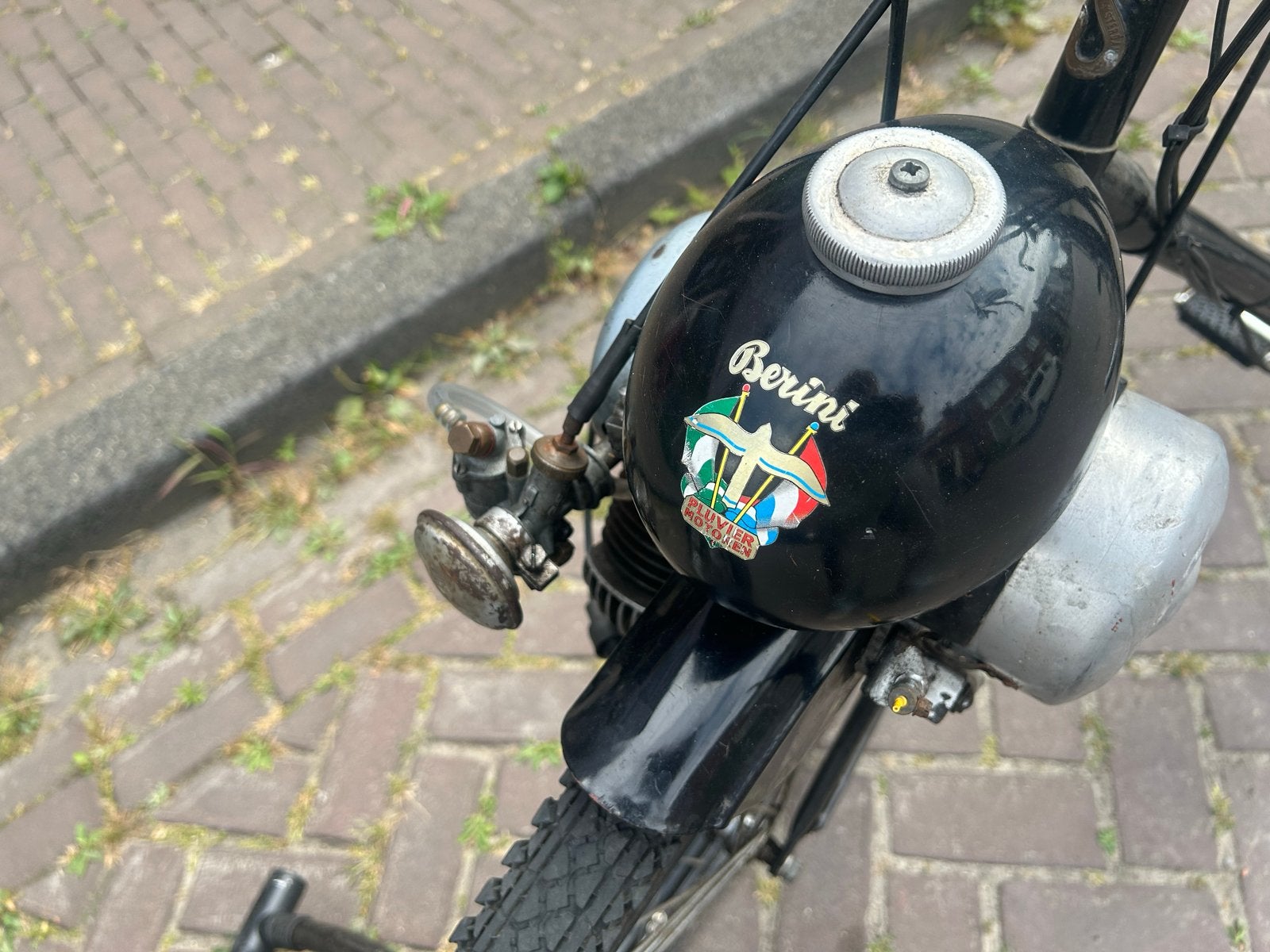 Berini Pluvier Motoren Tandem Fiets met Hulpmotor, Ophalen, Minder dan 10 versnellingen, Gebruikt, Velgrem
