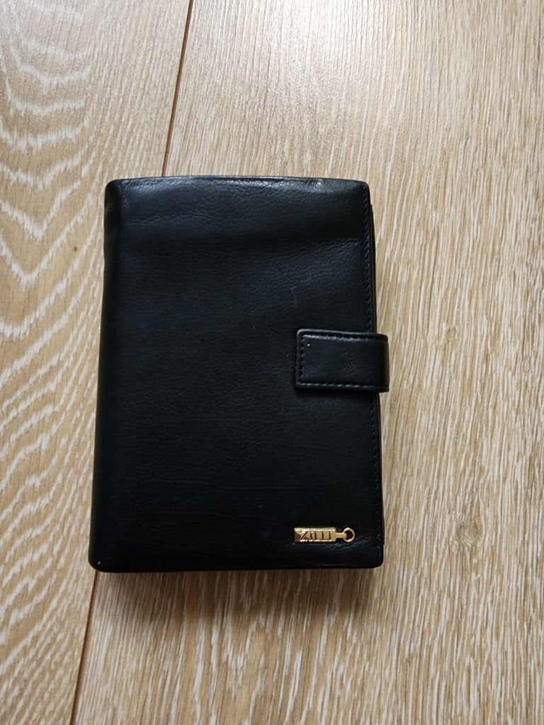 Zilli Organizer / Wallet, Leather, Ophalen, Zo goed als nieuw, Zwart, Handtas