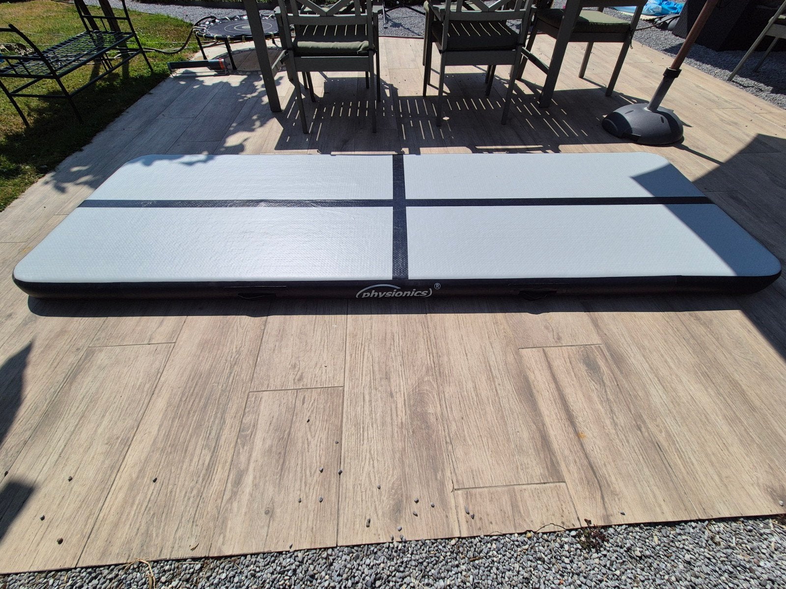 Turn mat Airtrack mat 300x100x10 cm met pomp - weinig gebrui, Sport en Fitness, Turnen, Zo goed als nieuw, Materiaal, Ophalen of Verzenden