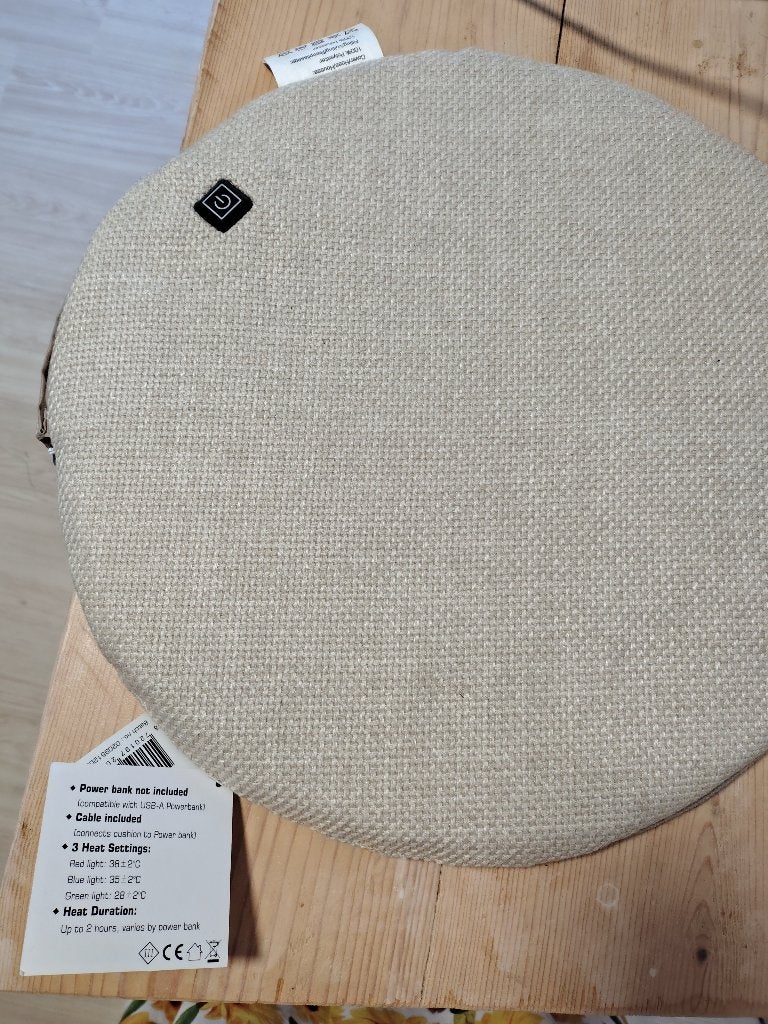 Kwantum Warmtekussen Beige 40x40 cm, Huis en Inrichting, Ophalen, Nieuw, Beige, Rond