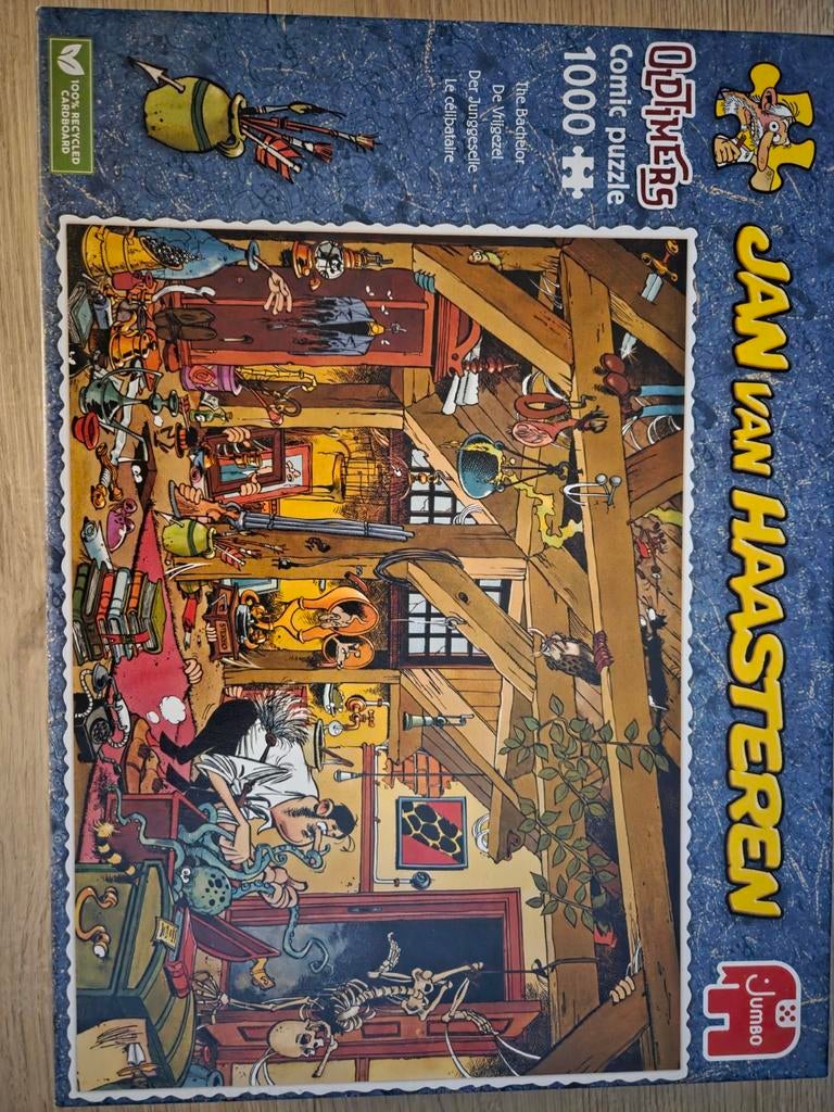 Jan van Haasteren puzzel , de vrijgezel, Ophalen of Verzenden, 500 t/m 1500 stukjes, Zo goed als nieuw, Legpuzzel