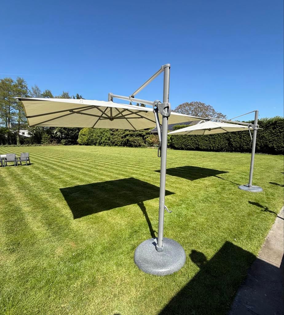 2x Glatz SombranoS Zweefparasol - 360 draaibaar & kantelbaar, Tuin en Terras, Parasols, Ophalen, Kantelbaar, Nieuw, 2 tot 3 meter