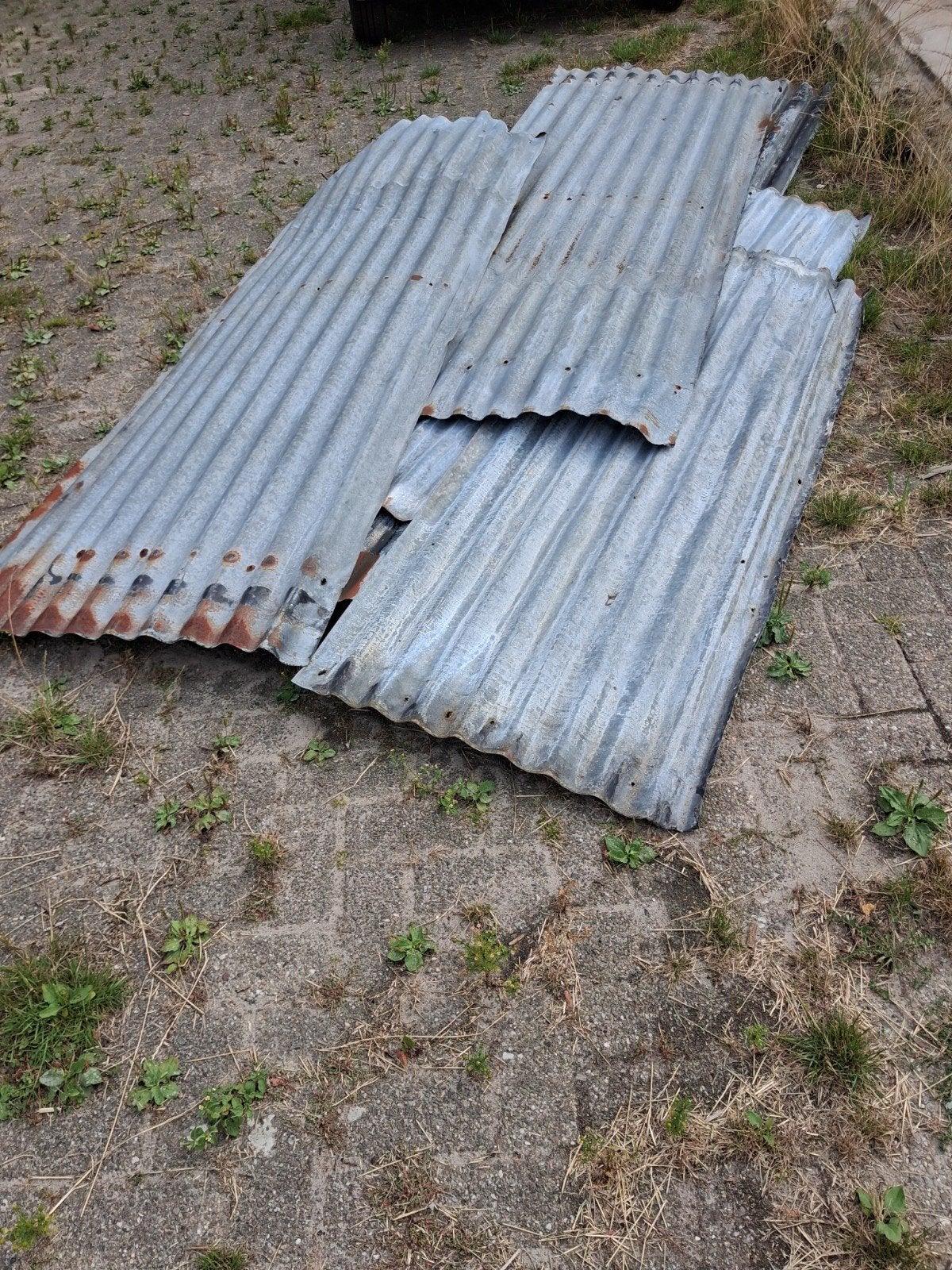 retro blikken golfplaten div lengtes, Ophalen, Overige materialen, Zwart, 15 m² of meer