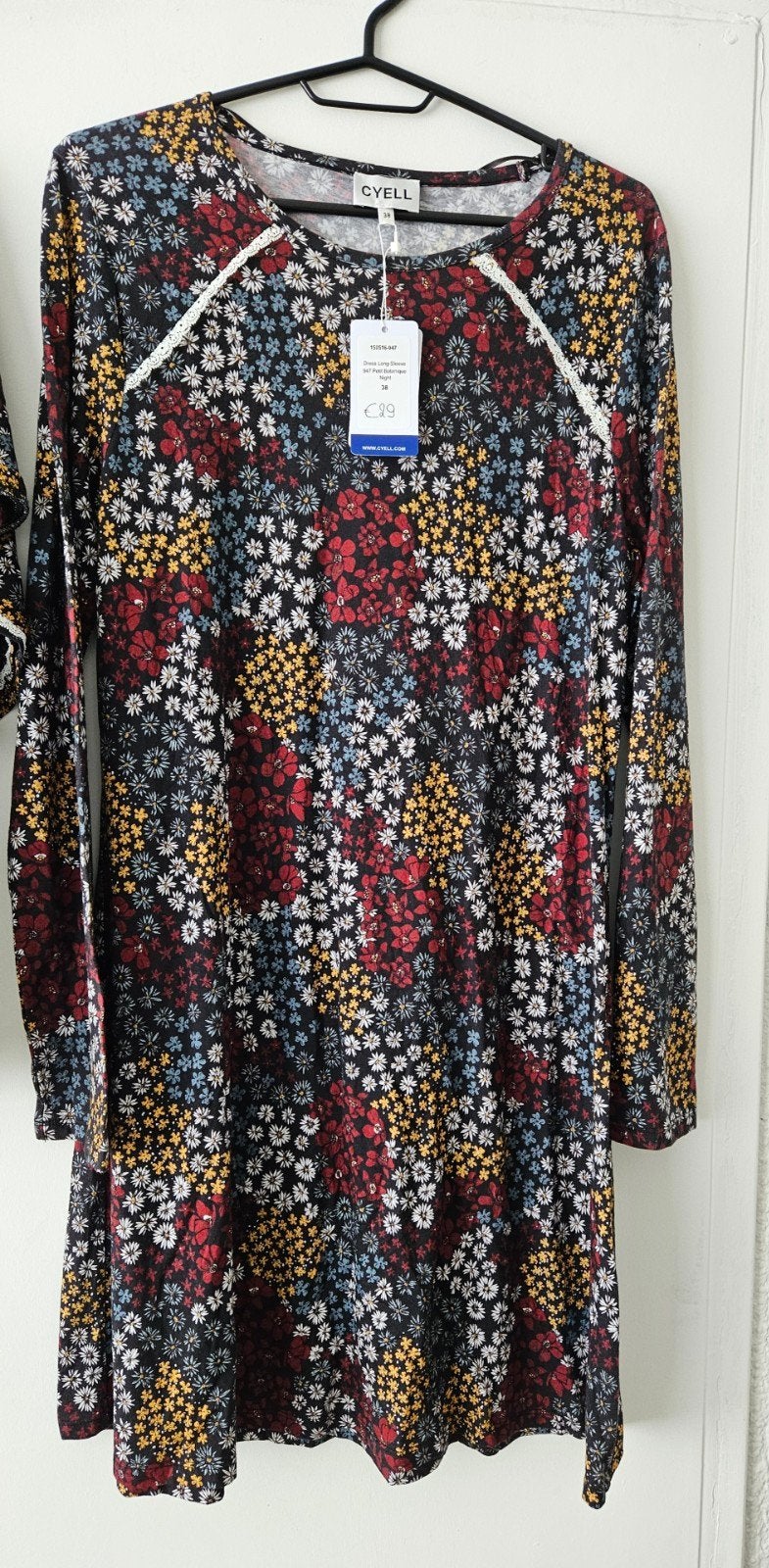 Cyell pyjamashirt  Lange Mouw Bloemenprint Maat 38, Cyell, Ophalen of Verzenden, Nieuw, Maat 38/40 (M)