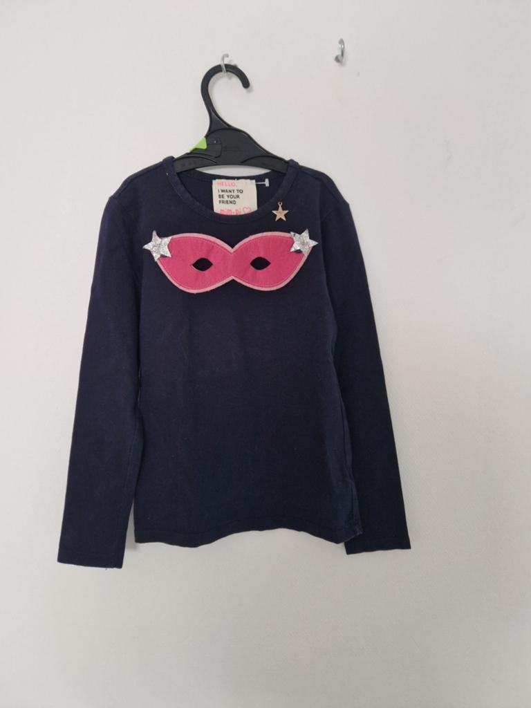Mim-Pi Superhelden Masker Shirt Maat 128, Kinderen en Baby's, Kinderkleding | Petten en Hoeden, Gebruikt, Meisje, Ophalen of Verzenden