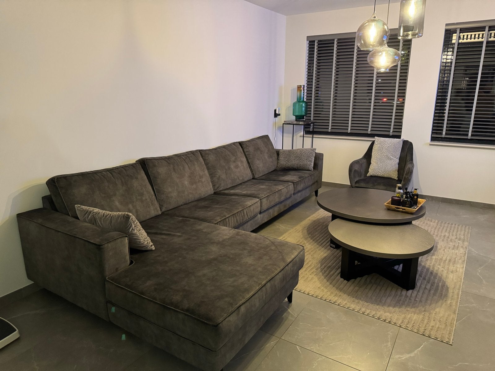 Grote Hoekbank Adore Hunter Stof - 360x180 cm, Huis en Inrichting, Hoekbank, 300 cm of meer, Ophalen of Verzenden, Zo goed als nieuw