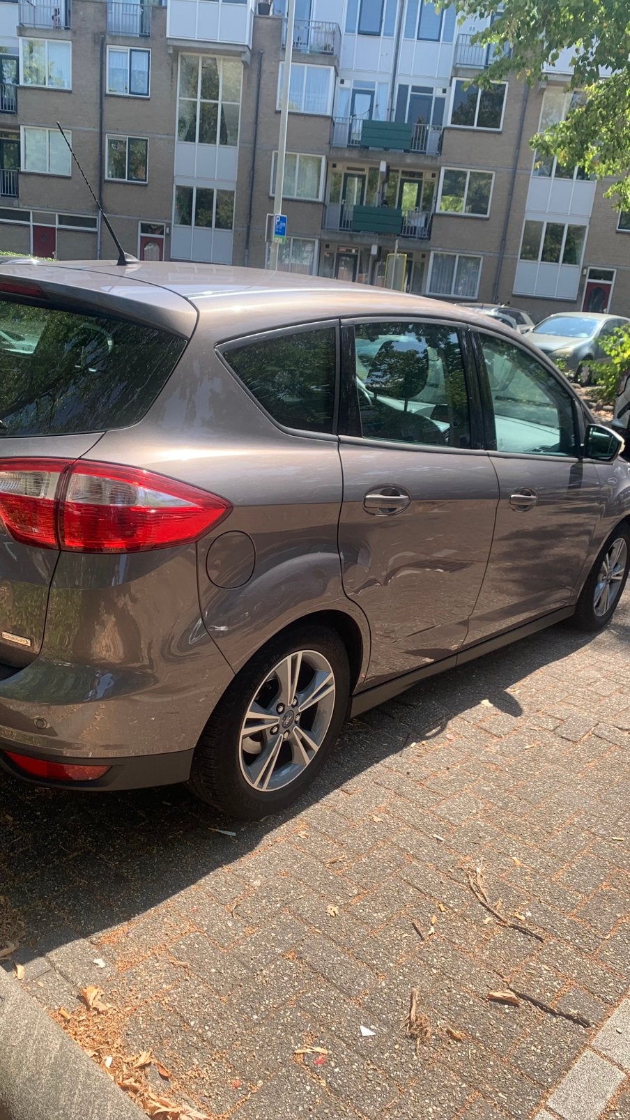 Ford C-Max 1.0 125pk 2014 rijdt goed!Navi/Airco, Voorwielaandrijving, 125 pk, Bruin, Origineel Nederlands