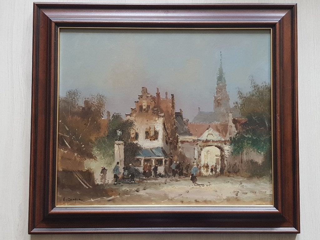 Oud Schilderij, Stadsgezicht, Ophalen