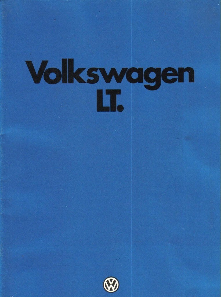 Folder VW LT 1981, Ophalen of Verzenden, Gelezen, Volkswagen