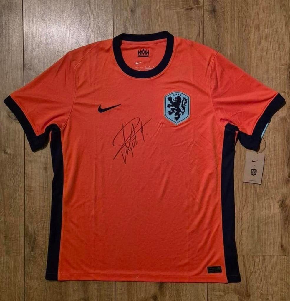 Nederlands elftal shirt met handtekening Virgil van Dijk, Maat XL, Ophalen of Verzenden, Nieuw, Shirt