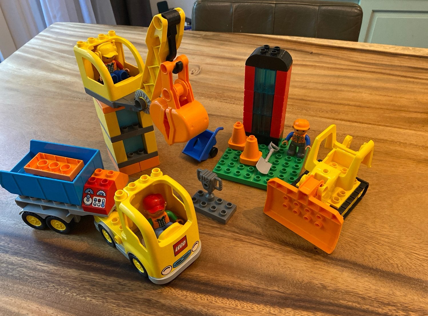 LEGO Duplo Grote Bouwplaats (10813) 52 delig, Ophalen of Verzenden, Gebruikt